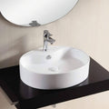 White Ceramic Vessel Bathroom Sink H16277