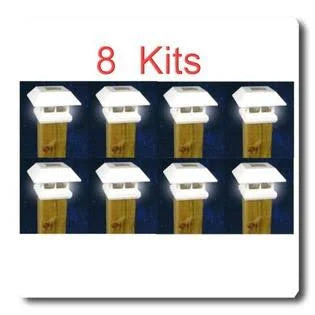White Outdoor Solar Post Cap Light L90178