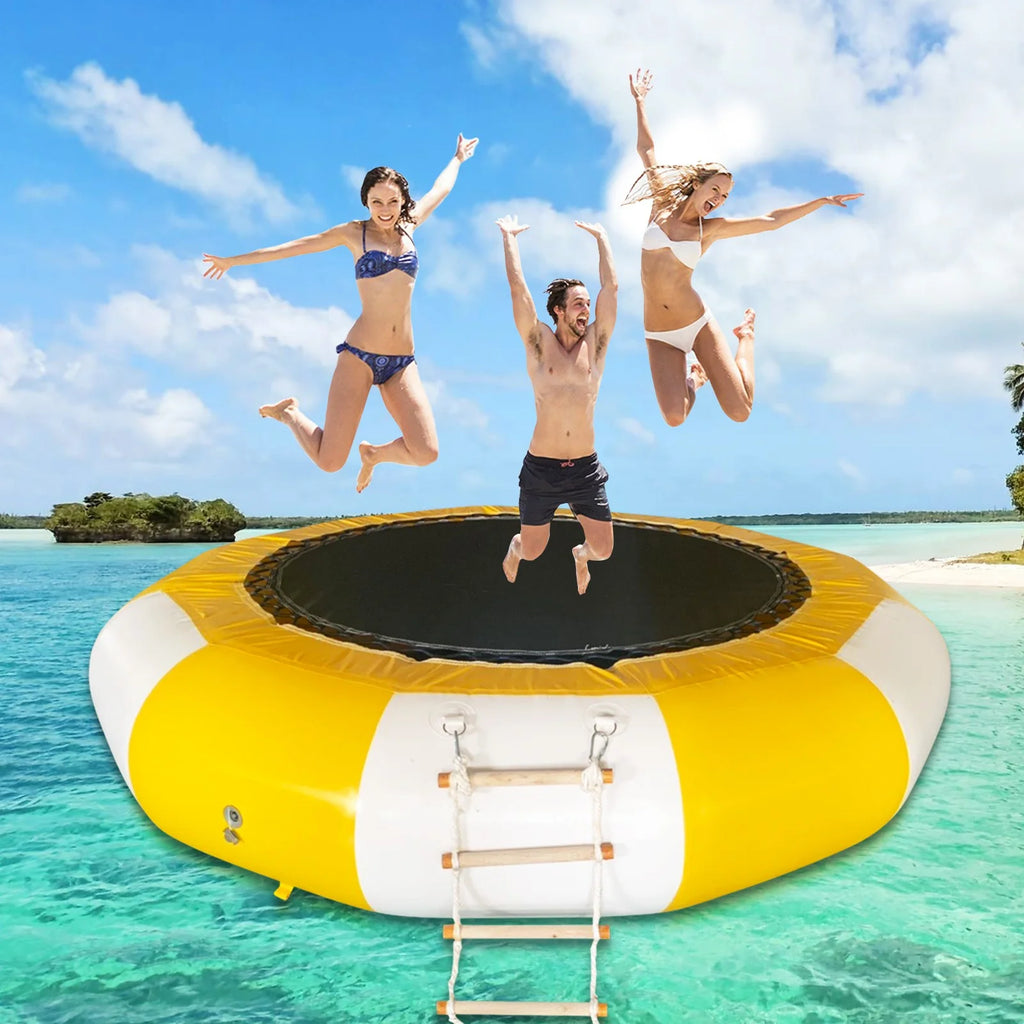 10Ft Inflatable Water Trampoline Bounce Swim Platform D40294