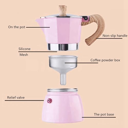 3 Cup 5 oz Stovetop Espresso Maker L401