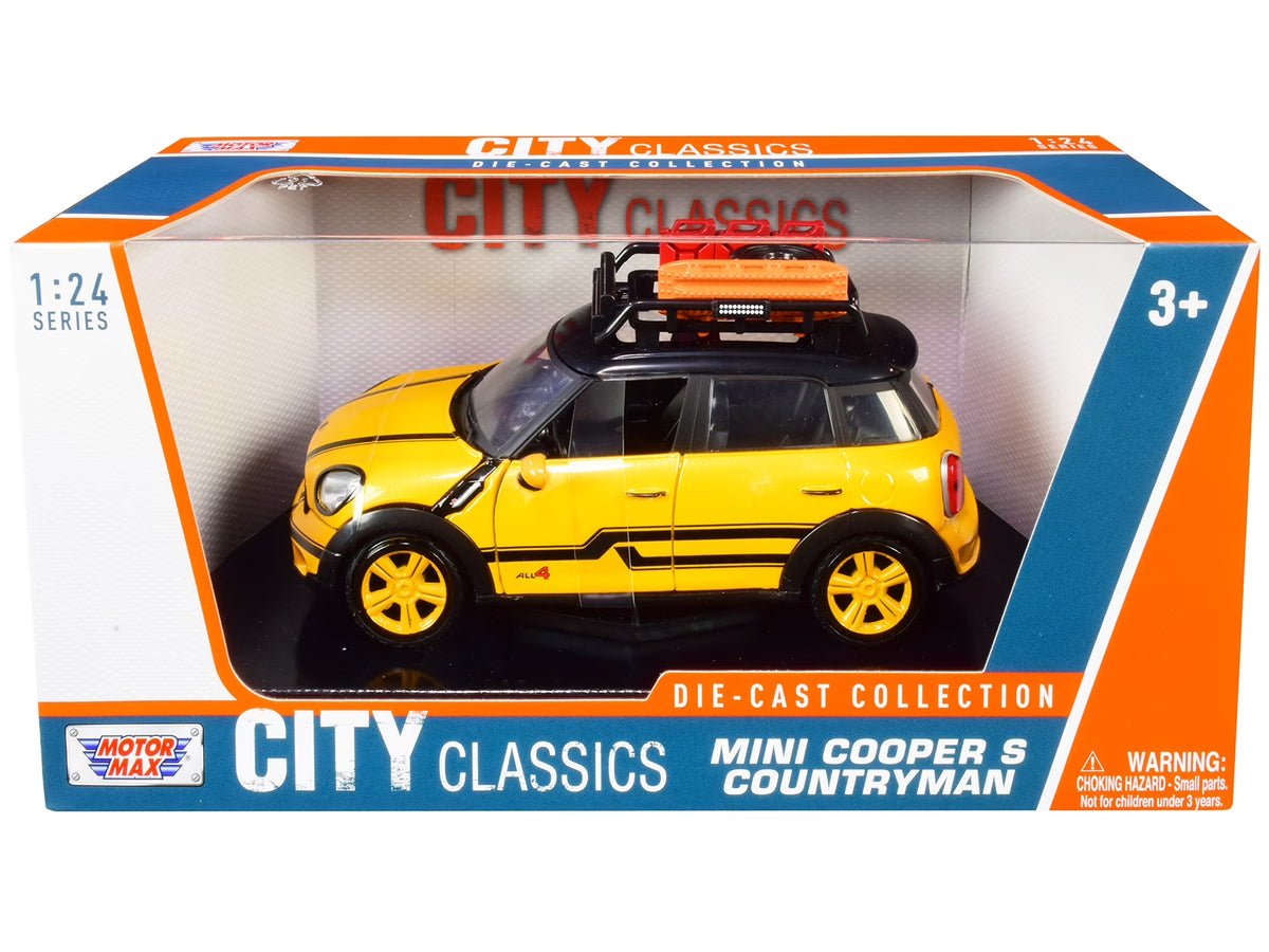 Yellow Metallic & Black Diecast Model Car I593770