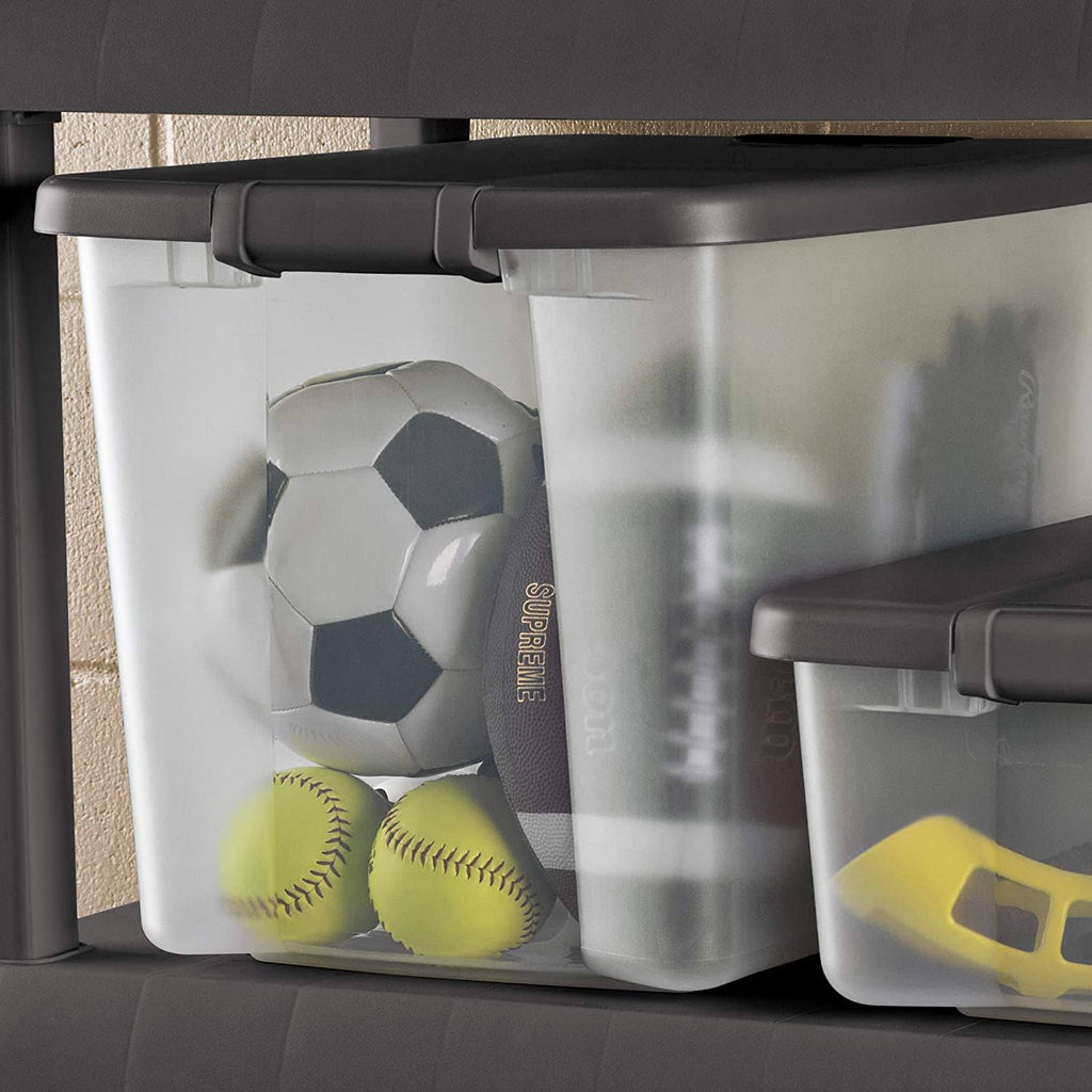 50 Quart Clear Stackable Latching Storage Tote (18 Pack) X467
