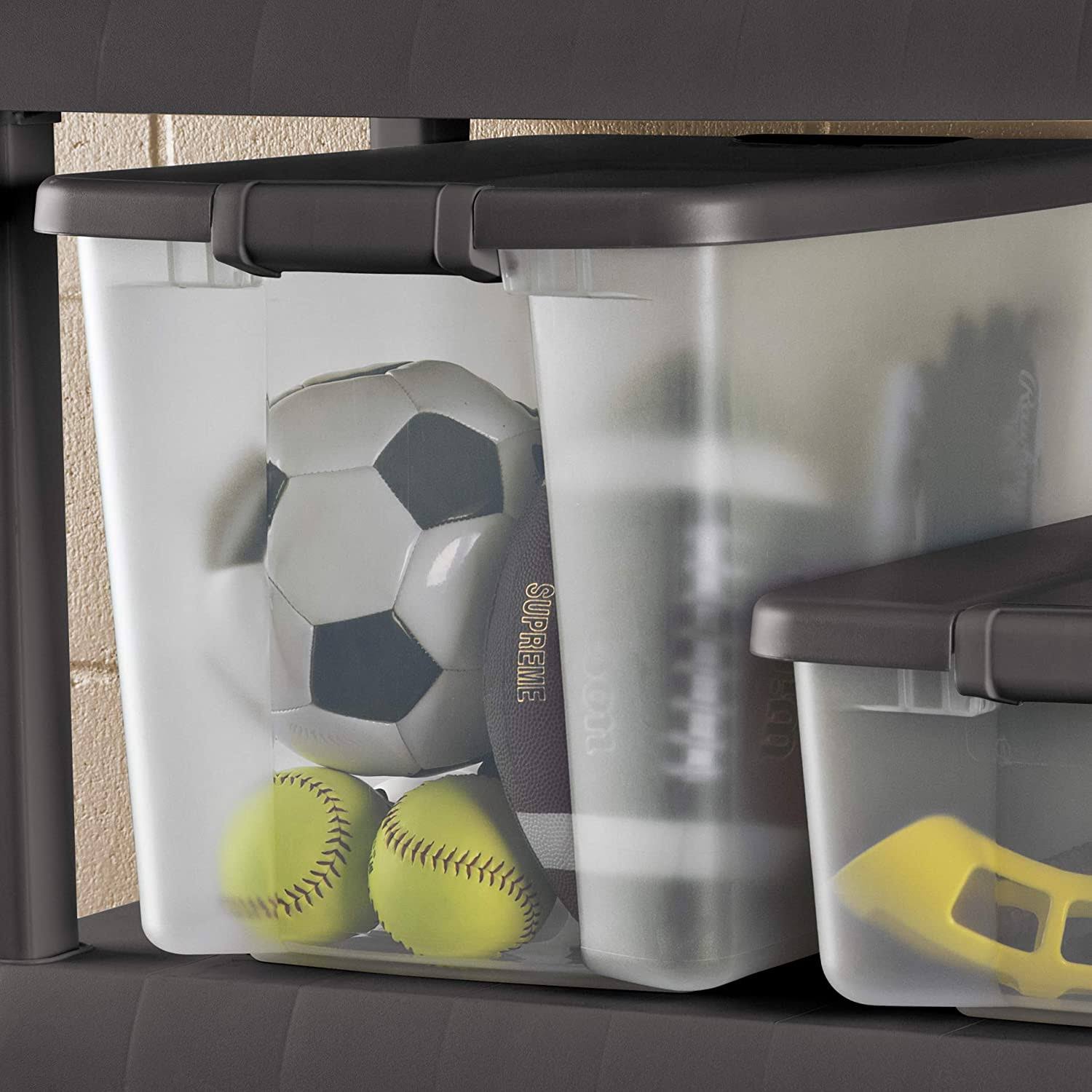 50 Quart Clear Stackable Latching Storage Tote (18 Pack) X467