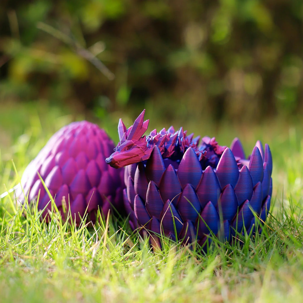 3D Printed Articulated Dragon Egg Fidget Toy N65589