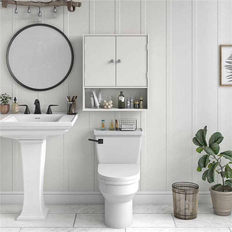 White Wall Cabinet E666