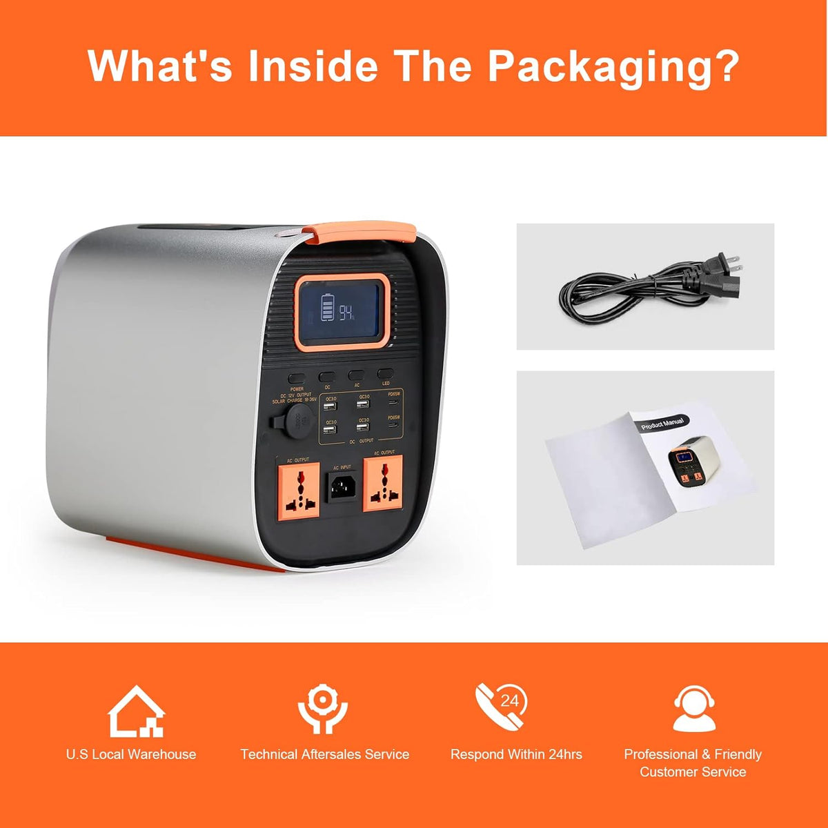 Portable Power Station, 729Wh LifePO4 Battery Solar Generator Z810433