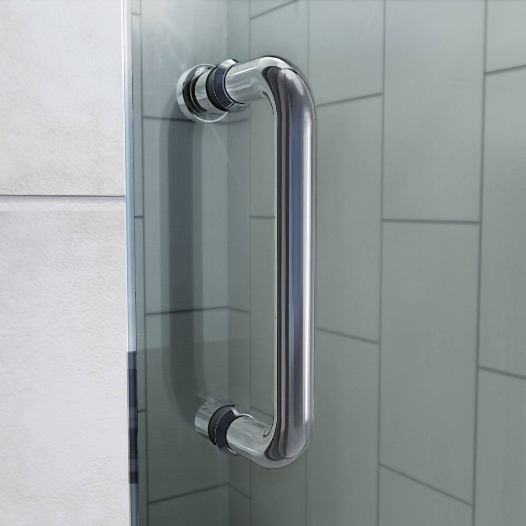 Semi-Frameless Pivot Shower Door in Chrome L6767
