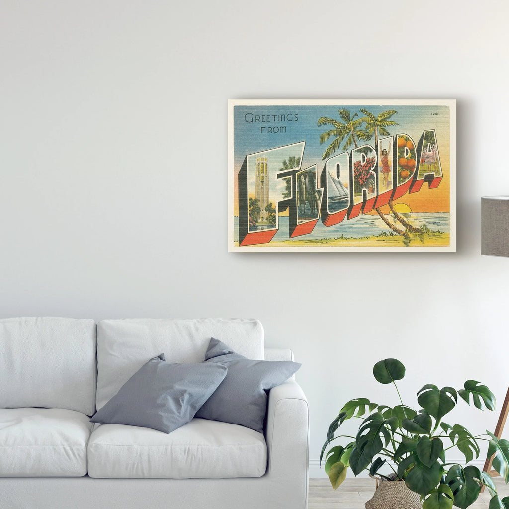 Greetings from Florida Canvas Art M81969