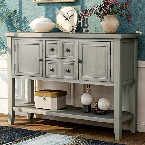Solid Acacia Wood Buffet Sideboard C432
