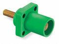 Green Male Double Set Screw Receptacle N862