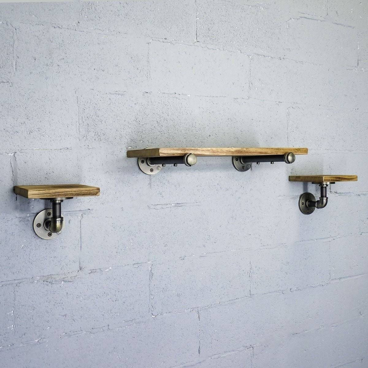 Black Set of 3 Wall Shelf M276