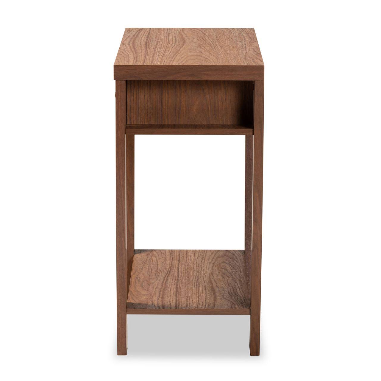 Walnut Brown 2-Drawer Console Table J604392