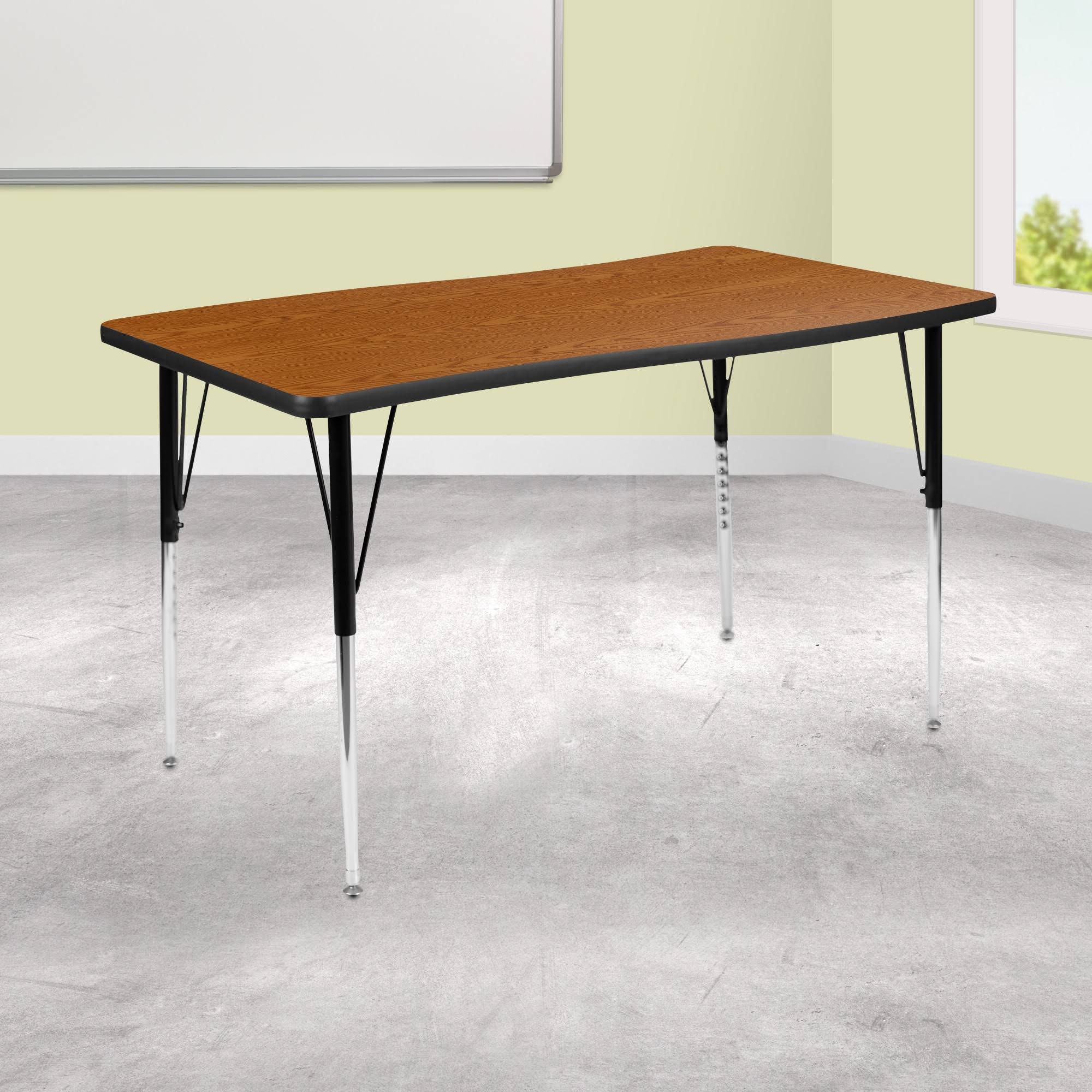 Rectangular Oak Laminate Activity Table R56086