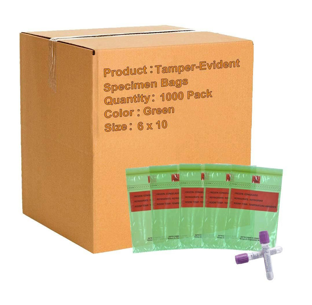 Green Poly Specimen Bags 6x22 x 10x22 K35396