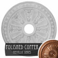 Hand-Painted Polished Copper Ceiling Medallion Y57977