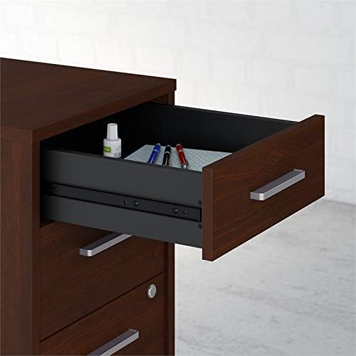3 Drawer Mobile File Cabinet in Century Walnut I428