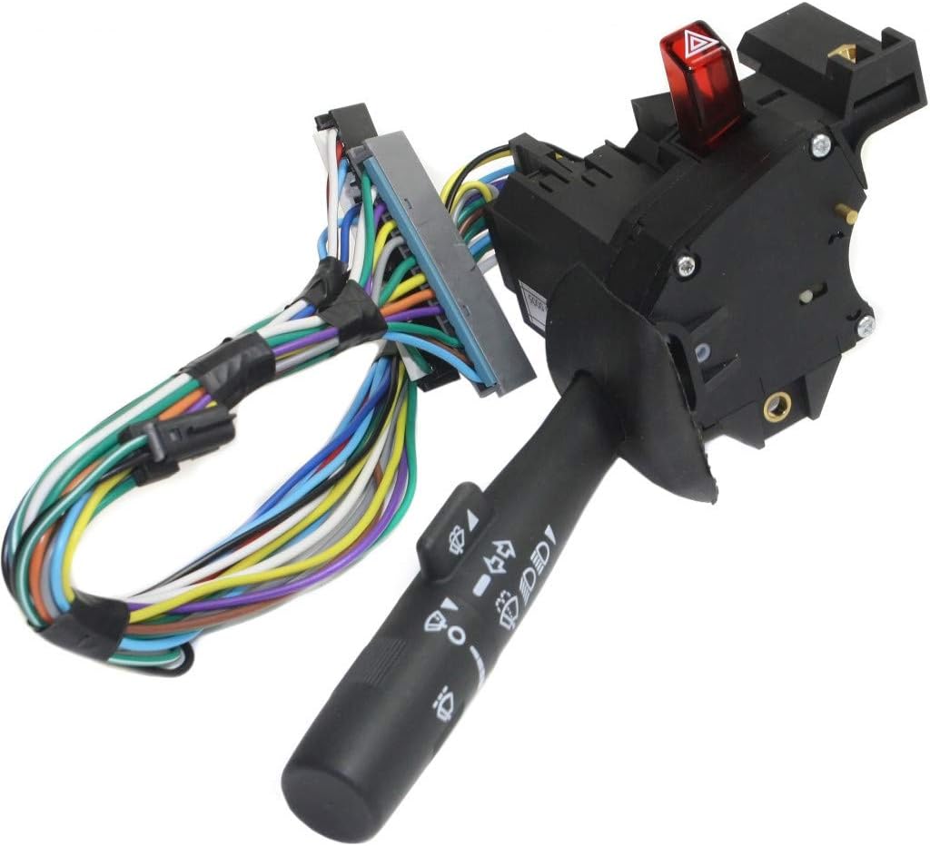 Turn Signal Switch for GMC Savana 1500 2500 3500 2001 2002, 20 Male Terminals, Blade Type, Pack of 2 E6891