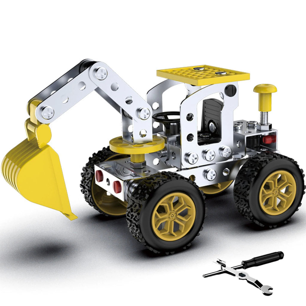 Metal Excavator Model Kits Building Toys Erector Set Z28107