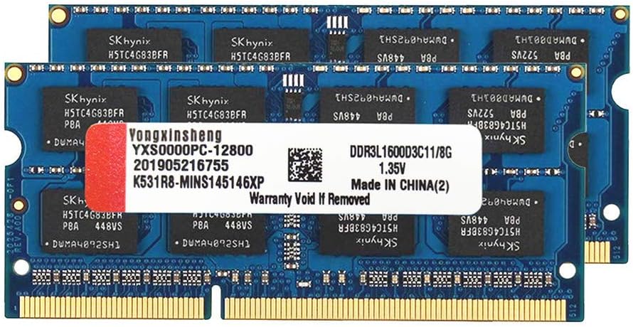 2x8GB 16GB Kit 1600MHz Laptop Memory DDR3 SODIMM RAM B487