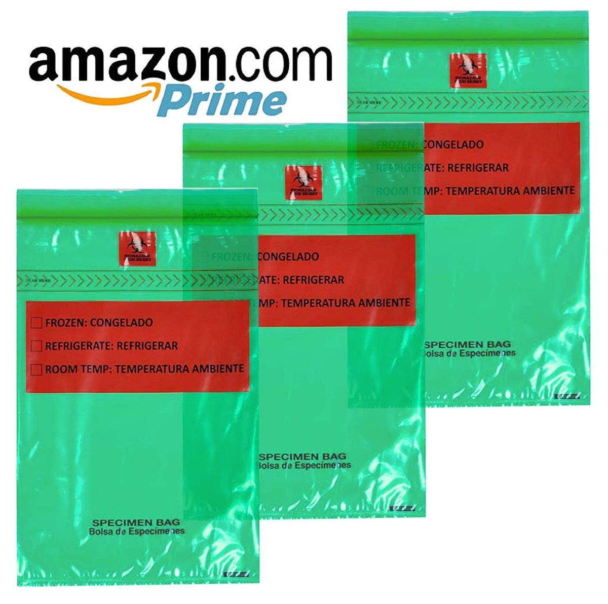 Green Poly Specimen Bags 6x22 x 10x22 K35396