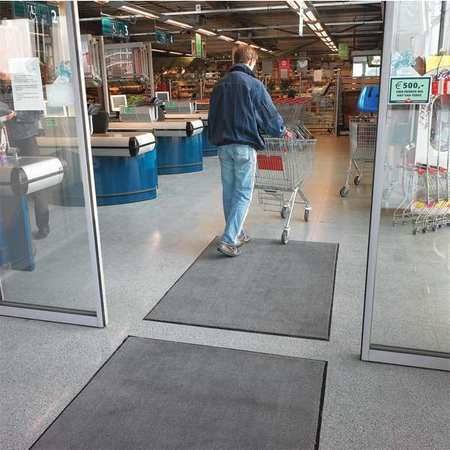 Charcoal Carpeted Entrance Mat 4ftx10ft H607326