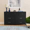White 7 Drawer Horizontal Dresser V804