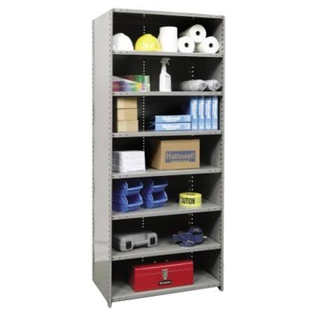 Metal Shelving Unit, 8 Shelves, Steel W563759