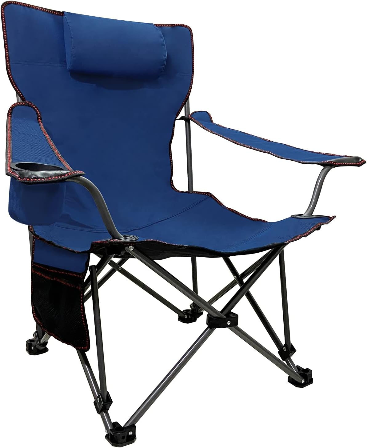 2Packs Folding Camping Chairs with Strap Bag Black N148382