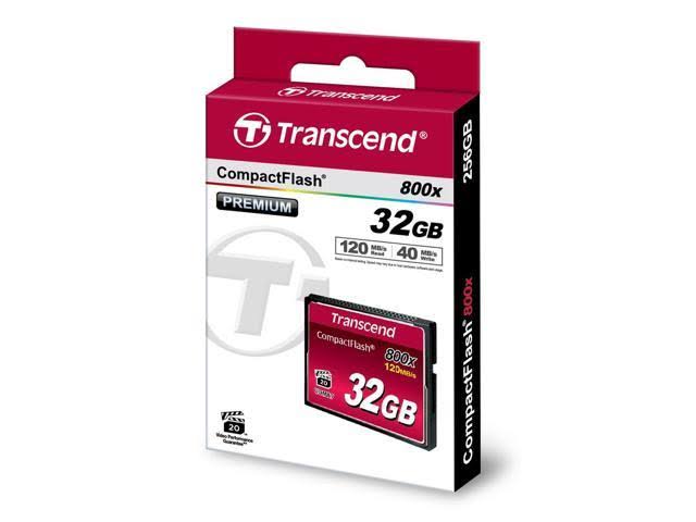 32GB 800x CompactFlash Memory Card 120MB/sec C844