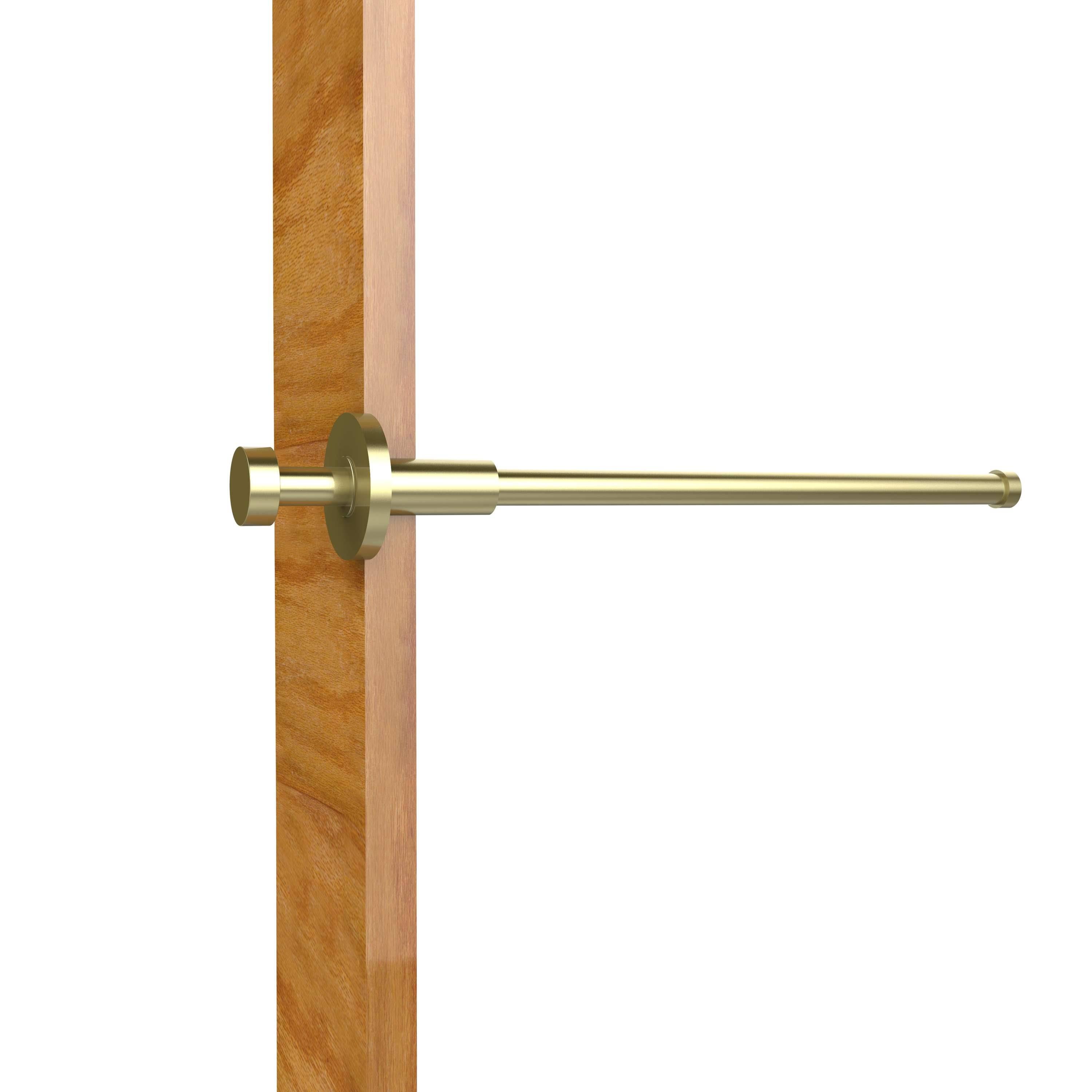 Satin Brass Retractable Pullout Garment Rod W34227