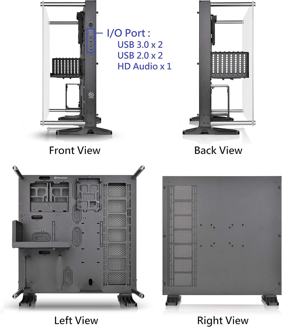 Black Open Frame Computer Case O107205