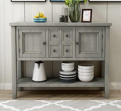 Solid Acacia Wood Buffet Sideboard C432
