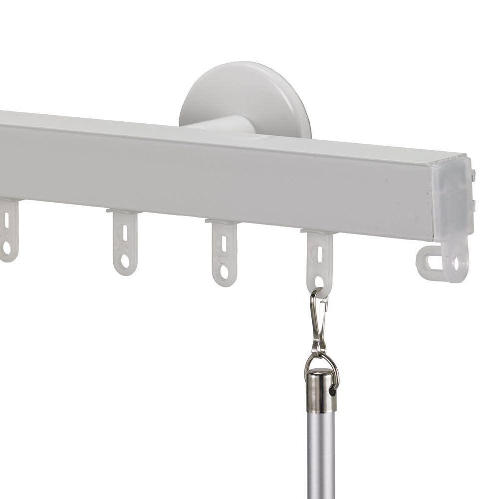 White Aluminum Traverse Rod X11586