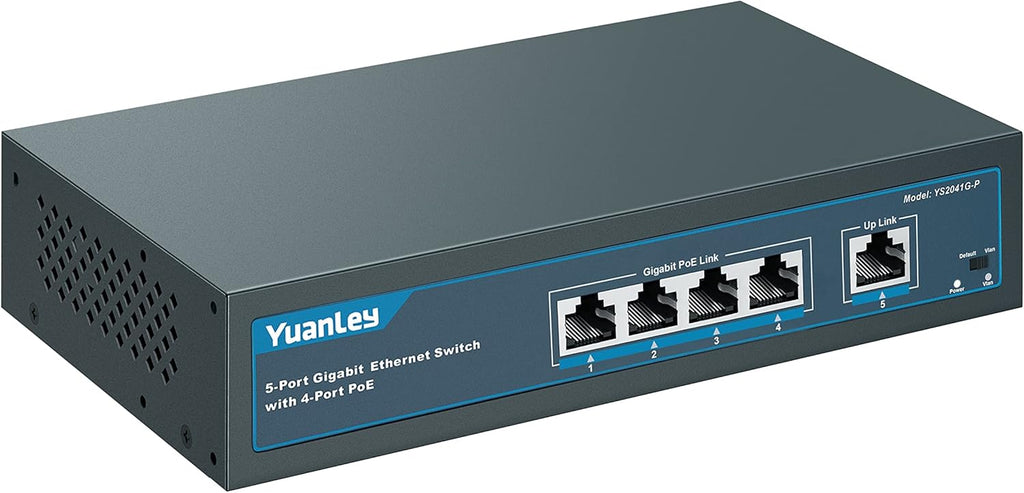11 Port Gigabit PoE Switch, 8 PoE+ Port 1000Mbps, 2 Gigabit Uplink, 1 SFP Port, 120W, Metal, Unmanaged, Pack of 2 C885