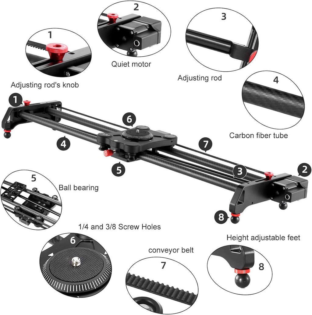 Motorized Camera Slider with Remote Controller V27582