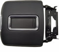 Center Console Armrest Lid with Steel Bracket Black Leather K390