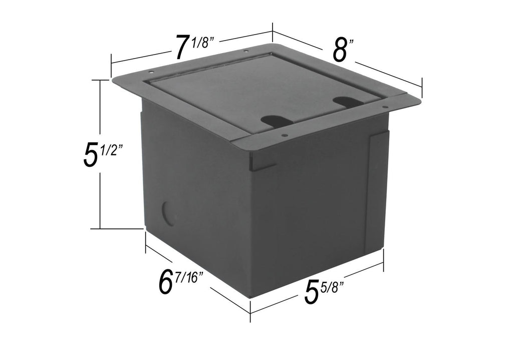 Recessed Floor Box with 6 XLRF and 2 XLR W72078