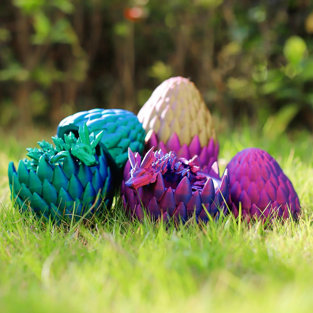 3D Printed Articulated Dragon Egg Fidget Toy N65589