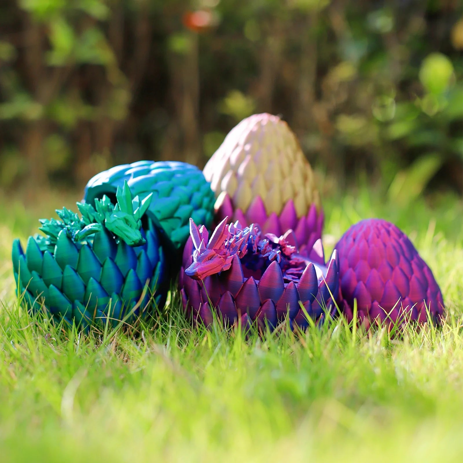 3D Printed Articulated Dragon Egg Fidget Toy N65589