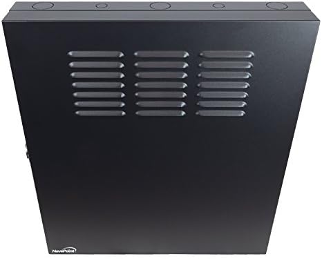 2U Vertical Wall Mount Enclosure Cabinet Black S6489