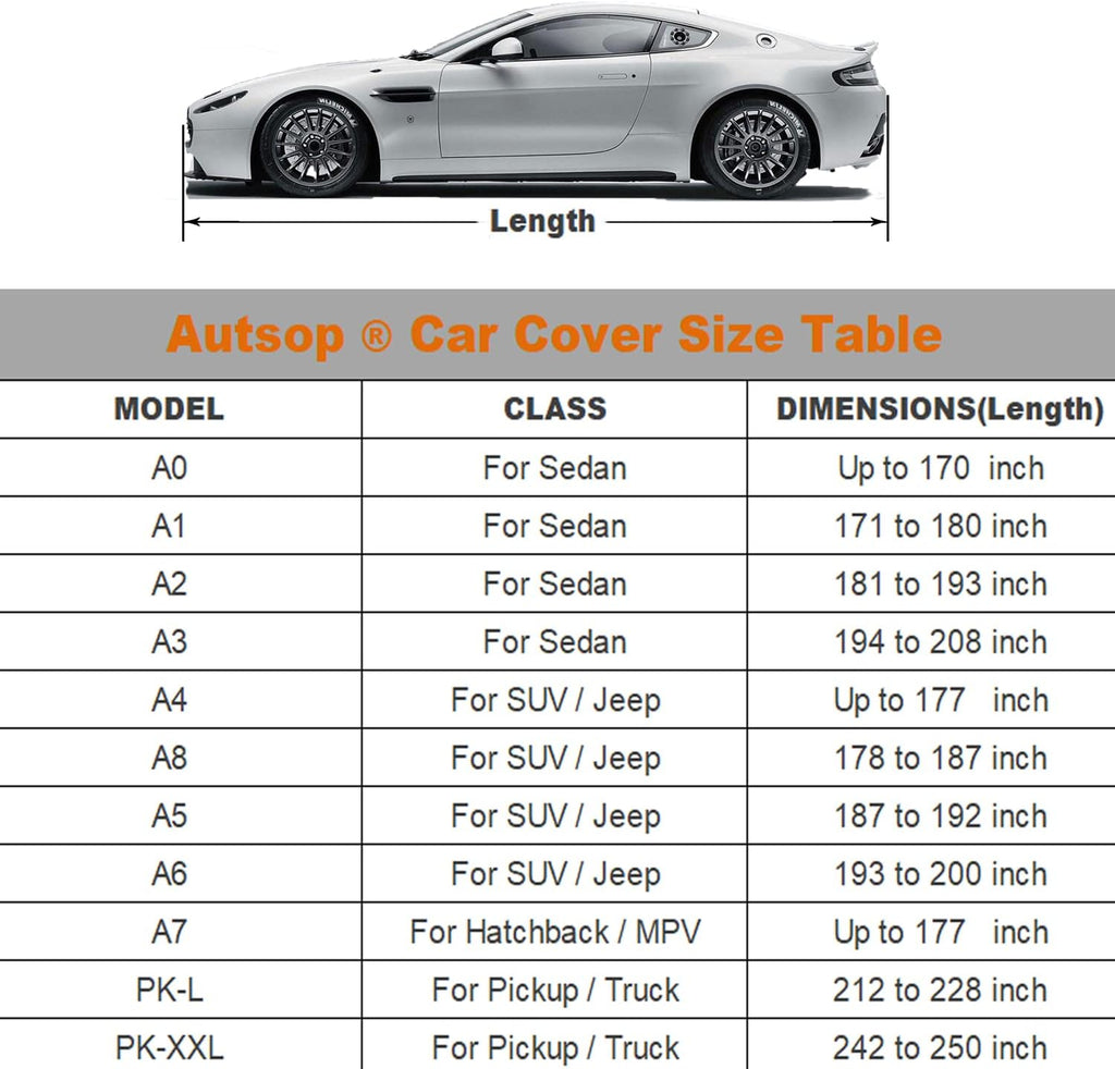6 Layers Waterproof SUV Car Cover with Zipper Cotton R93079