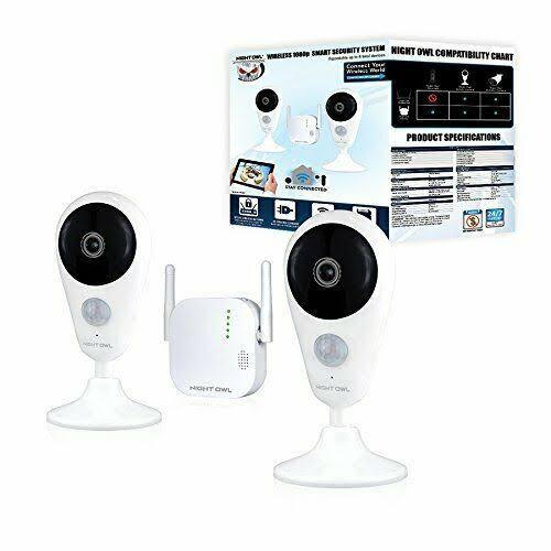 4 Channel 1080p HD Wireless Gateway with 16GB microSD Card and 2 AC Powered Indoor Wireless Cameras S123614