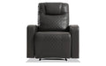 Black Manual Recliner with Memory Foam F23842