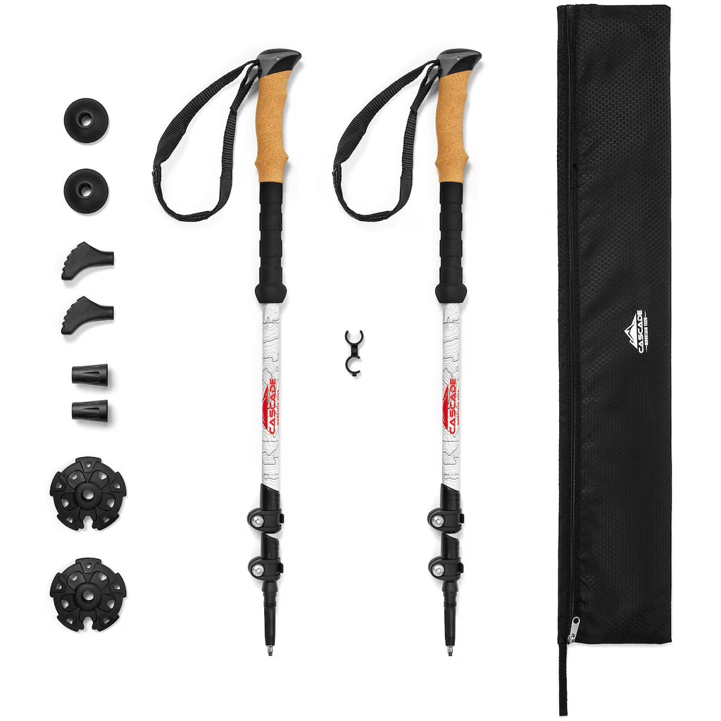 Carbon Fiber Cork Grip Trekking Poles K108177