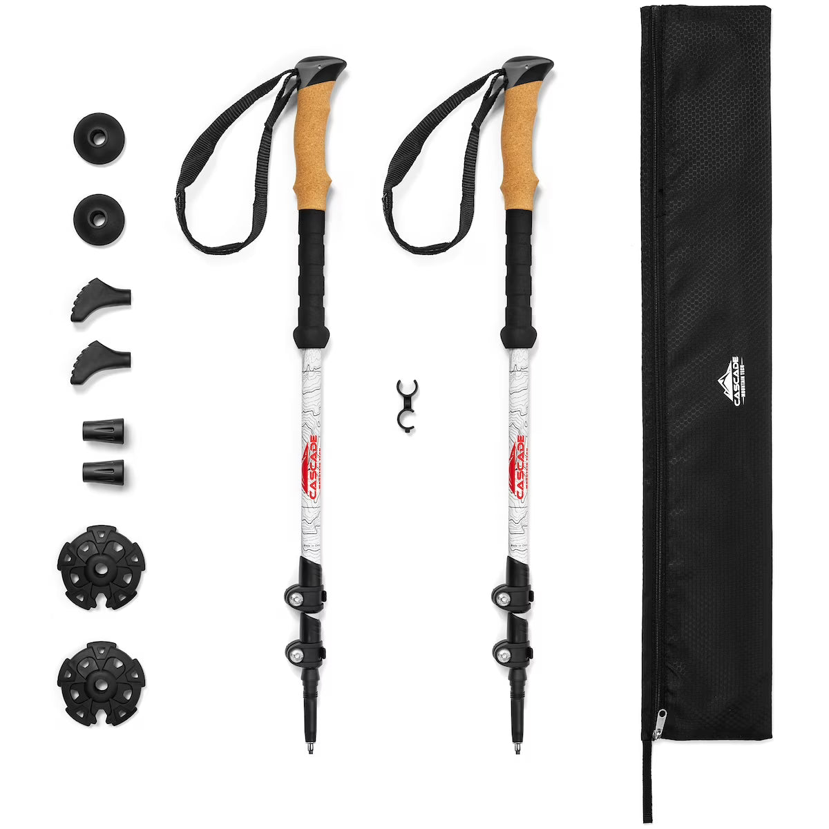 Carbon Fiber Cork Grip Trekking Poles K108177