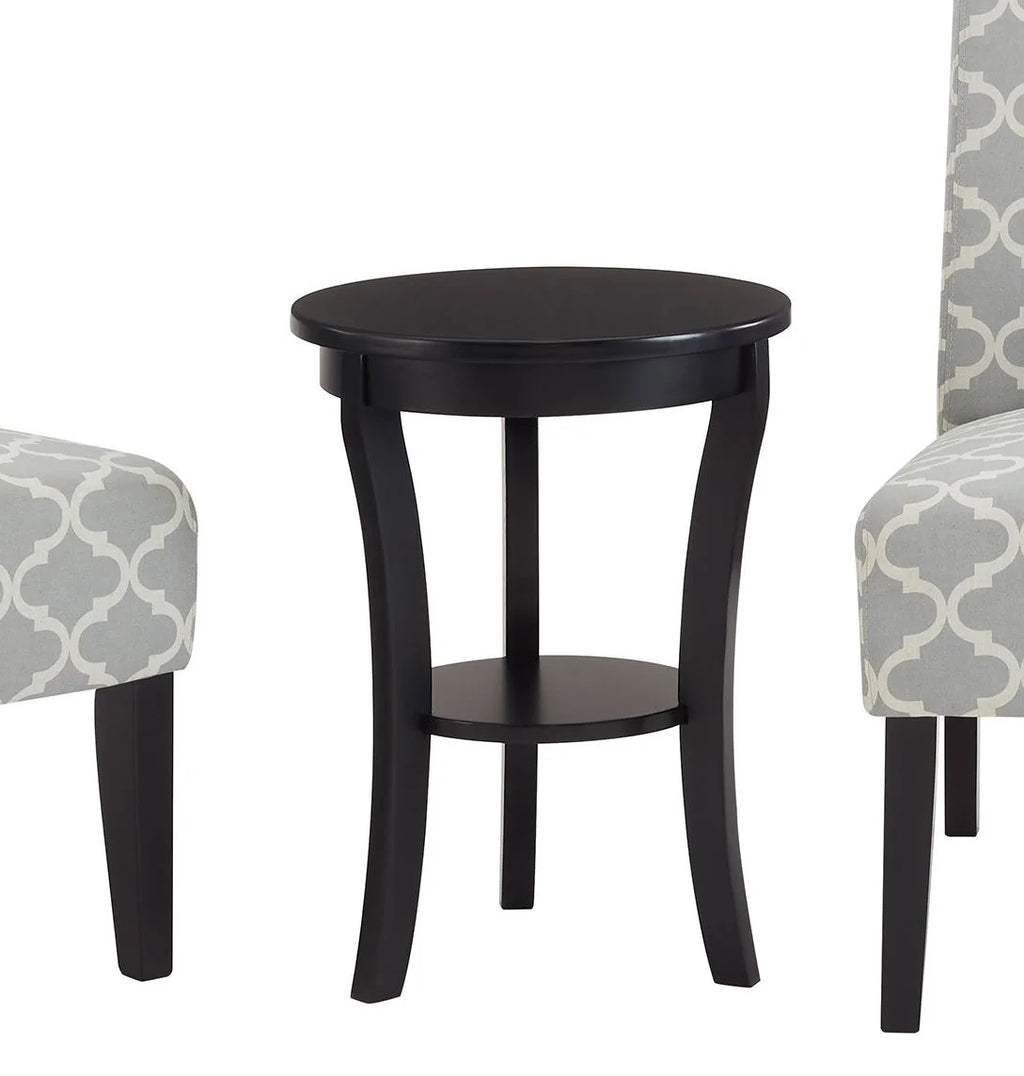 3pc Gray Fabric Upholstered Side Table and 2 Chairs H633493