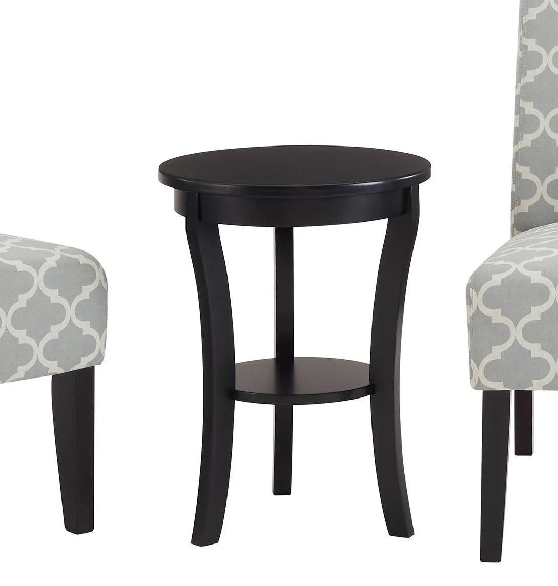 3pc Gray Fabric Upholstered Side Table and 2 Chairs H633493