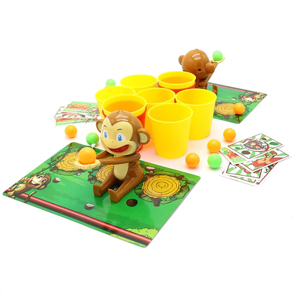 Funny Monkey Shooting Basket Toy Board Game Q41261