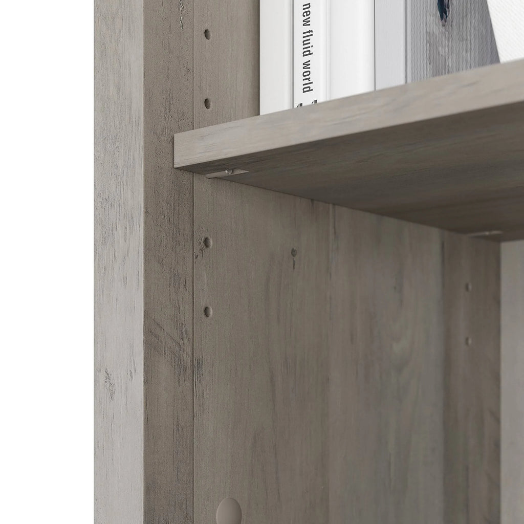 5 Shelf Bookcase, Driftwood Gray K1229