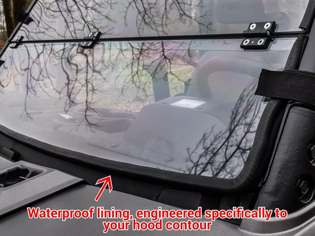 Scratch Resistant Flip/Fold Down 2-in-1 Windshield Y6599
